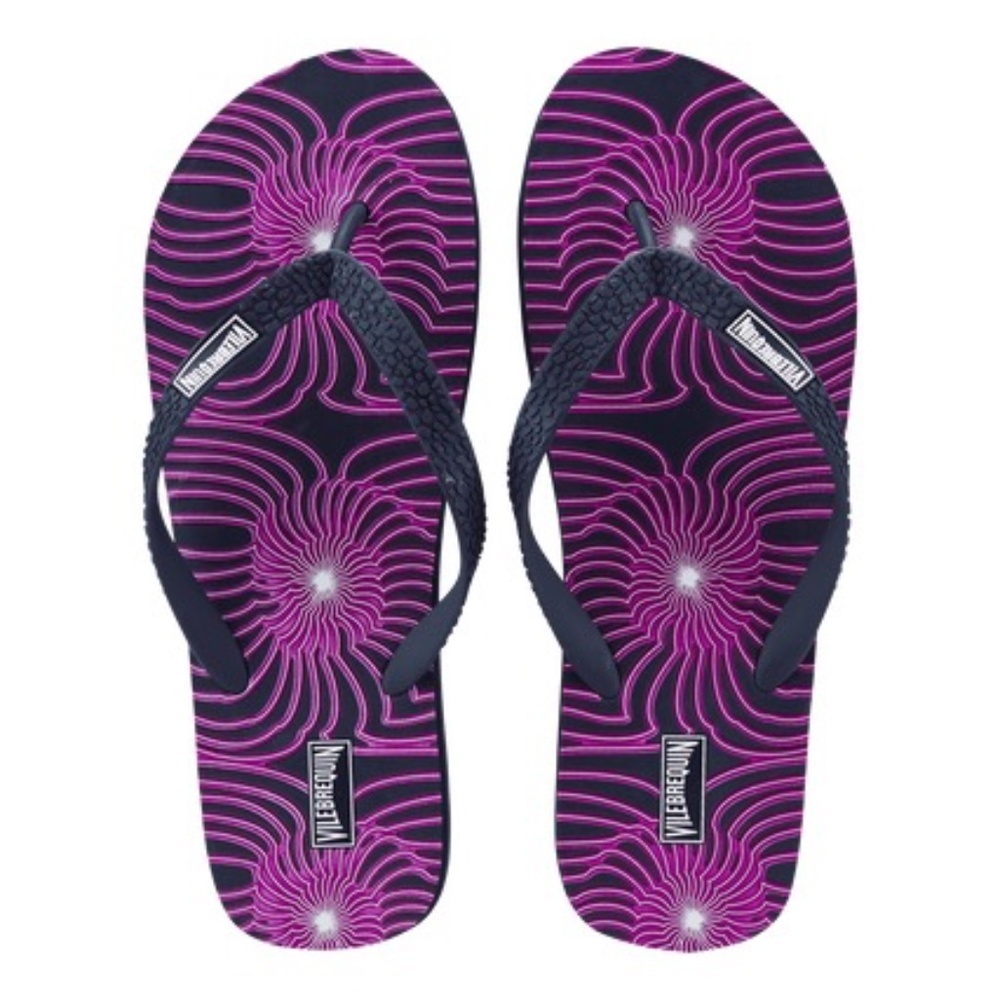 VILEBREQUIN MEN BEACH FLIP FLOPS HYPNO SHELL